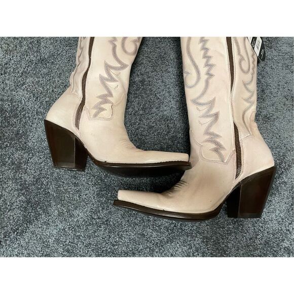 Brand New Dan Post Women’s 10M Loverly Knee High Leather Snip Western Boots - Picture 8 of 16